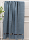 Aab — Muted Blue Wool Shawl